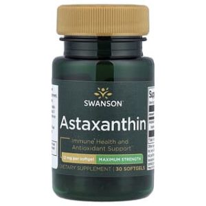 Swanson Vitamins, Astaxanthin, Maximum Strength, 12 mg, 30 Softgels