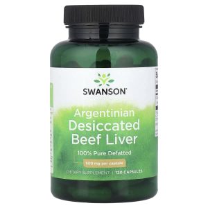 Swanson Vitamins, Argentinian Desiccated Beef Liver, 500 mg, 120 Capsules