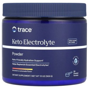 Trace, Keto Electrolyte Powder, Strawberry Lemonade, 13 oz (369 g)