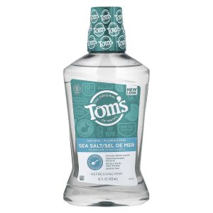 Tom's of Maine, Sea Salt Mouthwash,  Fluoride Free, Refreshing Mint, 16 fl oz (473 ml)
