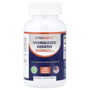Vitamatic, Hydrolyzed Keratin, 120 Vegetable Capsules (250 mg per Capsule)